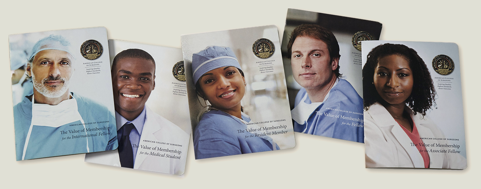 Membership brochures featuring portraits of ASC fellows