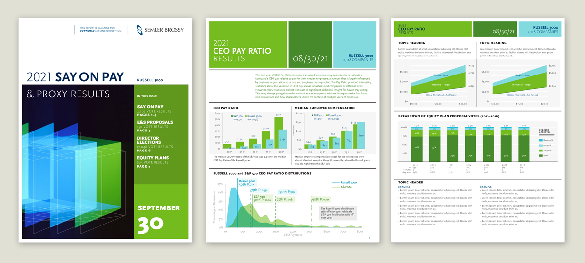 Report PowerPoint template. Bi-weekly report is published online during proxy season